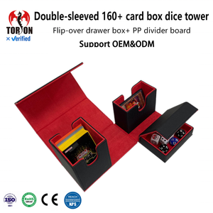 PU Leather TCG Deck <b>Box</b> Portable Table <b>Game</b> Card Storage <b>Box</b> for Cards 600 Plus Capacity Eco-Friendly - Product Image 1