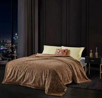 Couverture polaire en polyester 100% de haute qualité Offres Spéciales 5kg Queen Size pour l'hiver broderie solide avec motif de dessin animé