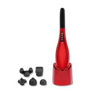 ONEYAYA Schwarzer ABS Handmassagehammer mit Wärme und Vibration für Rücken/Nacken/Schulter-Massage - Muskelschmerz-Linderung Tragbares Design