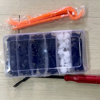 HE26 100 pièces Rivets en plastique, attaches de retenue à pression, ensemble de rivets à pression pour automobile