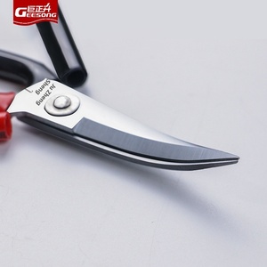 Juzhengsheng <span class=keywords><strong>Ciseaux</strong></span> à pointe incurvée en acier inoxydable faits à la main <span class=keywords><strong>Utilisation</strong></span> industrielle lisse pour la coupe en caoutchouc Sac en cuir Semelle de chaussure Arc - Product Image 2