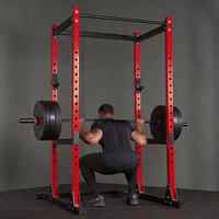 Rack de musculation robuste PR-M200 avec cadre en acier de 60 mm, J-Cups et bras de sécurité revêtus de UHMW