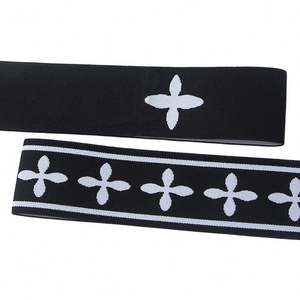 Bande élastique jacquard réfléchissante personnalisée pour sous-vêtements, bande de fitness en nylon - Product Image 1