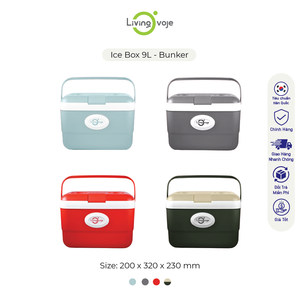 Nevera Portátil Aislada, Duradera y Conveniente, Diseño Moderno Mint Bunker, PP Ligero, Impermeable, Nevera Portátil para Interiores/Exteriores de 9L - Product Image 6
