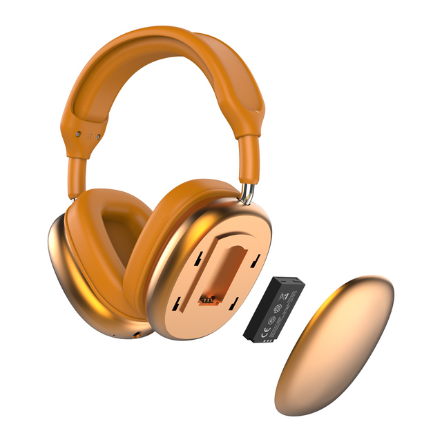 Hot Sale Comfortable Replaceable Battery Headphones Premium Over-Ear Fashionable Wireless Stereo Headset