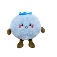 Boneka Gantungan Plush Blueberry Lucu Super Lembut Pengisi Kapas PP Jaring ODM Dapat Disesuaikan Ramah Lingkungan untuk Anak-anak