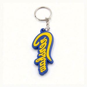 Hot Selling Cheap <b>Custom</b> Sublimation 2D 3D Silicone Rubber Soft PVC <b>Keychain</b> - Product Image 3