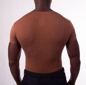 T-shirt termica in cotone 100% da <span class=keywords><strong>uomo</strong></span> traspirante, Anti-batterico, resistente e sostenibile su misura senza cuciture - Product Image 6