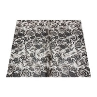DLBZ 57x57cm Matériel d'emballage pour fleurs imperméable et recyclable, papiers plastiques translucides pour fleuristes, motif de roses pour cadeaux et fêtes