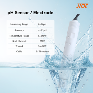 جهاز استشعار وحدة تحكم في درجة الحموضة (pH) عبر الإنترنت من JIDE، مصنوع من مادة PTFE المقاومة للتآكل - Product Image 1