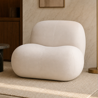 Ensemble de canapés modulaires modernes YUANCHANG en tissu extensible, structure en bois de larch et eucalyptus, pieds en acier inoxydable, pour salon