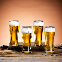 Verre à bière en gros, verre à pinte, verre à pilsner, verre à bière artisanale, verre à boisson motif chien de dessin animé pour jus, boissons et bar