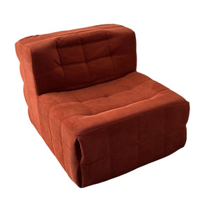 Canapé paresseux monoplace en tissu, style minimaliste moderne, <span class=keywords><strong>pour</strong></span> salon et petit appartement, avec compression sous vide et motif gaufré, style Tatami - Product Image 2