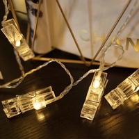 Guirlande lumineuse 50 Led avec clips, alimenté par batterie, prix de gros