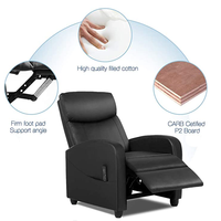 Schwerelos iges Leder rad Vip Room Rocker Vib rating Recliner Gepolsterter Smart Power Lift Wohnzimmer Elektrischer Sofas tuhl