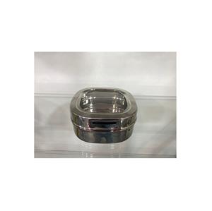 กระป๋องตอกสแตนเลสทรงกลมขัดเงาขายส่งคอนเทนเนอร์กล่องเก็บโลหะสไตล์คลาสสิก - Product Image 4