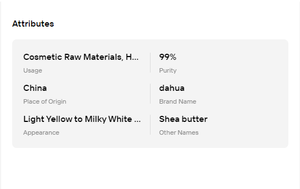 Pure Unrefined Refined Shea <b>Butter</b> Cosmetic Raw for Skin Hair Care Carrier Oil Use - Product Image 6