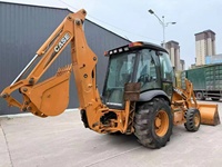 Backhoe Loader Case 580 Super M Bekas Berkualitas Tinggi, Dijual Cepat. Case 580M-3 590M Jcb 3cx 4cx Backhoe Loader Kecil Bekas.