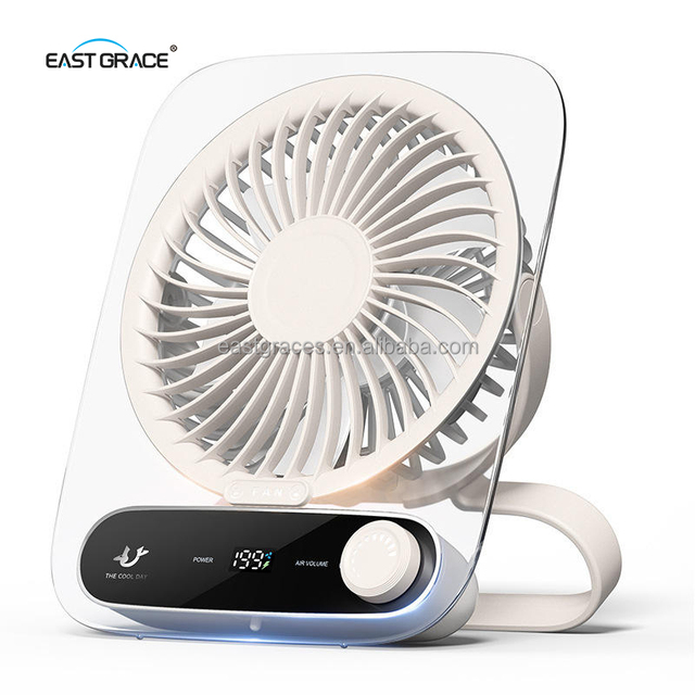 Rechargeable Mini Fan EG-SHHF-136 199-Level Stepless Wind Speed 5V-1A Type-C Input Lightweight 260g Design