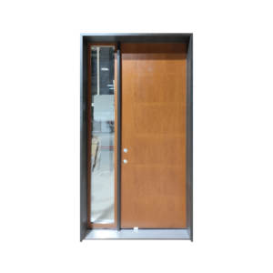 Puerta de fibra de vidrio duradera e impermeable del proveedor chino para entrada al aire libre con apertura de un solo lado para hoteles y exteriores - Product Image 2