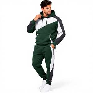 Conjunto Deportivo para Hombre al por Mayor: Chaqueta con Cremallera Completa y Cuello Alto, Pantalones Jogger con Cintura Elástica, Transpirable, para Entrenamiento y Actividades Deportivas - Product Image 1