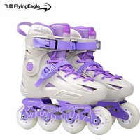 Nouveaux patins à roulettes en ligne Flying Eagle FBS pour adultes débutants avec coque en microfibre et roues en une seule rangée pour hommes, femmes et étudiants