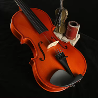 HUASHENG Violon 44 en bois stratifié populaire haut de gamme avec étui et colophane pour joueur professionnel débutant