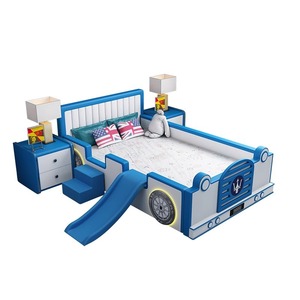 <span class=keywords><strong>Lit</strong></span> simple en bois confortable <span class=keywords><strong>pour</strong></span> garçon Meubles de chambre à coucher sur le thème de la <span class=keywords><strong>voiture</strong></span> durables <span class=keywords><strong>pour</strong></span> salle à manger Salon Hôtel Villa Appartement Entrepôt - Product Image 4