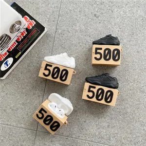 3D Silicone Cartoon Sneaker Para Casos Air Pod Marca de sapato moda para Airpod Case Marca de luxo para Airpods Pro Case