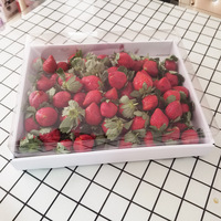 Transparant Venster Voedsel Fruit Apple Cherry Grazen Verpakking Kartonnen Aardbei Doos Met Doorzichtige Deksel