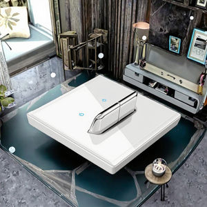 Interrupteur mural universel blanc standard américain, interrupteur à bascule à 1 voie, prises de courant 2 voies, 86x86mm, 16A, 250V, plastique traditionnel - Product Image 3