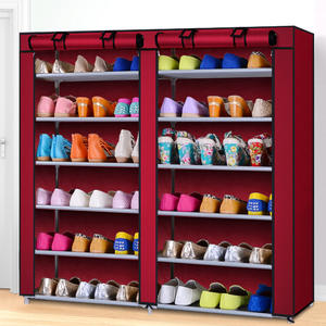 Çok fonksiyonlu 6 katmanlı dokunmamış kumaş ayakkabı raf dolap ayakkabı depolama dolabı organizatör ile kapak - Product Image 6