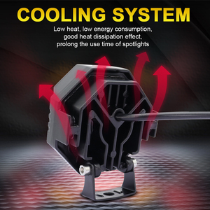 JHS 3570 Chip Devil Eyes Motorcycle Spotlight Mini Driving Red Blue Flash Fog Light Projector Lamp White Yellow for Motorcycle - Product Image 4