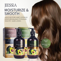 Produits de soin des cheveux en gros 500 ml, shampooing et revitalisant pour cheveux à l'avocat nourrissant, lissant et hydratant