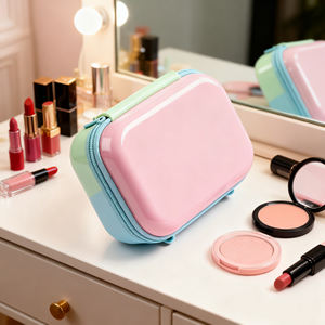 Fournisseur en gros de trousses de maquillage en EVA |   Pochette de toilette imperméable, organiseur de voyage |   Prix d'usine, logo et couleur personnalisés |   MOQ 500 pièces - Product Image 6