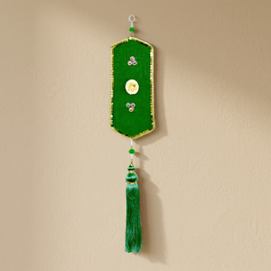 Artificial Traditional Hexagonal Cerulean Green Hanging - Product Image 3