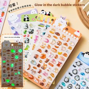 Autocollants lumineux décoratifs en relief amusants en cristal scintillant de dessin animé créatif pour enfants en 3D - Product Image 2