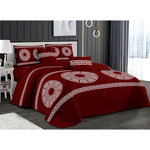 Vente flash Couverture de lit en microfibre de polyester à ultrasons Motif floral - Product Image 1