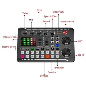Microphone d'enregistrement USB, haut-parleurs audio, carte son externe, table de mixage pour studio, musique, <span class=keywords><strong>DJ</strong></span>, <span class=keywords><strong>animateur</strong></span> de jeux, diffusion en direct - Product Image 5
