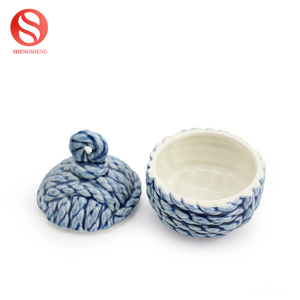 RONDA DE trepang diseño <span class=keywords><strong>concha</strong></span> adorno de cerámica de la joyería cajas de la baratija - Product Image 4