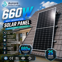 Panneau photovoltaïque 660W avec performance de courant améliorée pour une meilleure productivité du système solaire