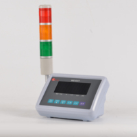 Indicador de alta precisión del fabricante de dígitos con luz de alarma de límite superior e inferior de tres colores