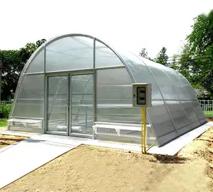 Agricultural commercial Fruits drying single tunnel small solar heater greenhouse solar dryer polycarbonate greenhouse
