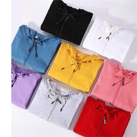 Cárdigan con cremallera, suéter, ropa de trabajo de manga larga para hombres y mujeres, chaqueta de rizo con capucha de Color sólido