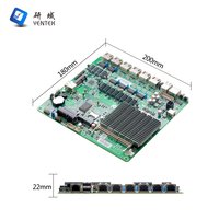 Fábrica Intel J1900 DDR3 pantalla VGA sin ventilador 6 RJ45 LAN Puerto Ethernet Pfsense servidor Firewall placa base integrada única
