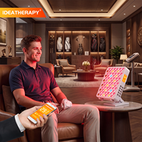 IDEATHERAPY Thérapie par la lumière rouge, Thérapie par la lumière LED pour le visage, Panneau de thérapie par la lumière LED à 9 longueurs d'onde, Panneau de thérapie par la lumière rouge