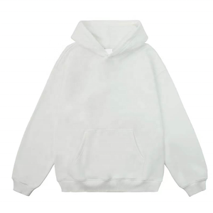 Custom Design Men's 100%cotton <b>Thick</b> <b>Fleece</b> OEM Custom logo Oversized Drop Shoulder Blank Hoodie - Product Image 3