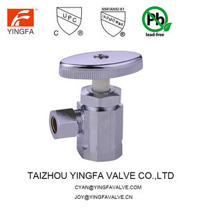 Valve d'arrêt d'angle <span class=keywords><strong>multi</strong></span>-tour sans plomb-raccord <span class=keywords><strong>de</strong></span> compression pour systèmes <span class=keywords><strong>de</strong></span> plomberie - Product Image 2