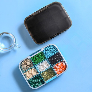 Công suất lớn 9 lưới không thấm nước <span class=keywords><strong>Pill</strong></span> hộp lưu trữ di động cấp thực phẩm hàng tuần <span class=keywords><strong>Pill</strong></span> Dispenser hộp - Product Image 2