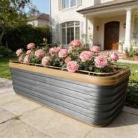 Jardinière sur pied personnalisée, classique, grande taille, minimaliste, simple, écologique, durable, en métal thermolaqué, pour la maison et les centres commerciaux